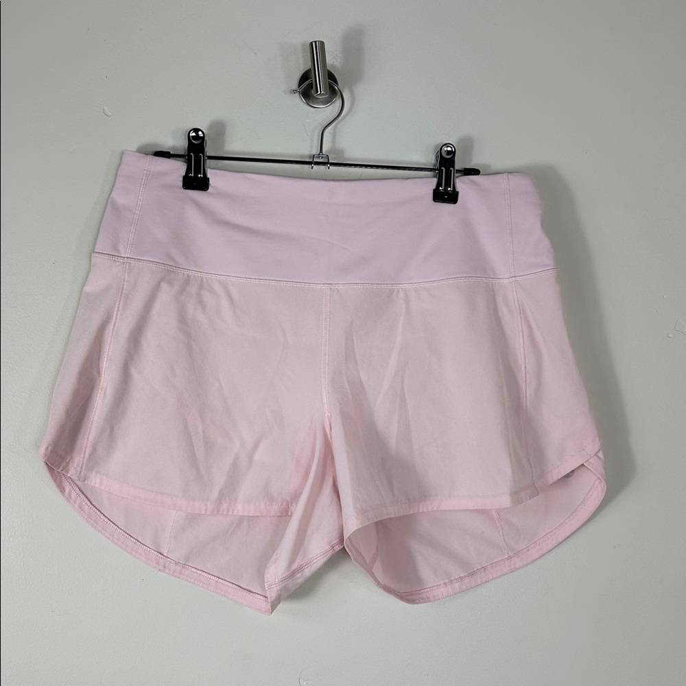 Lululemon Speed Up High Rise Pink Shorts 4” Size 8 - Picture 5 of 12
